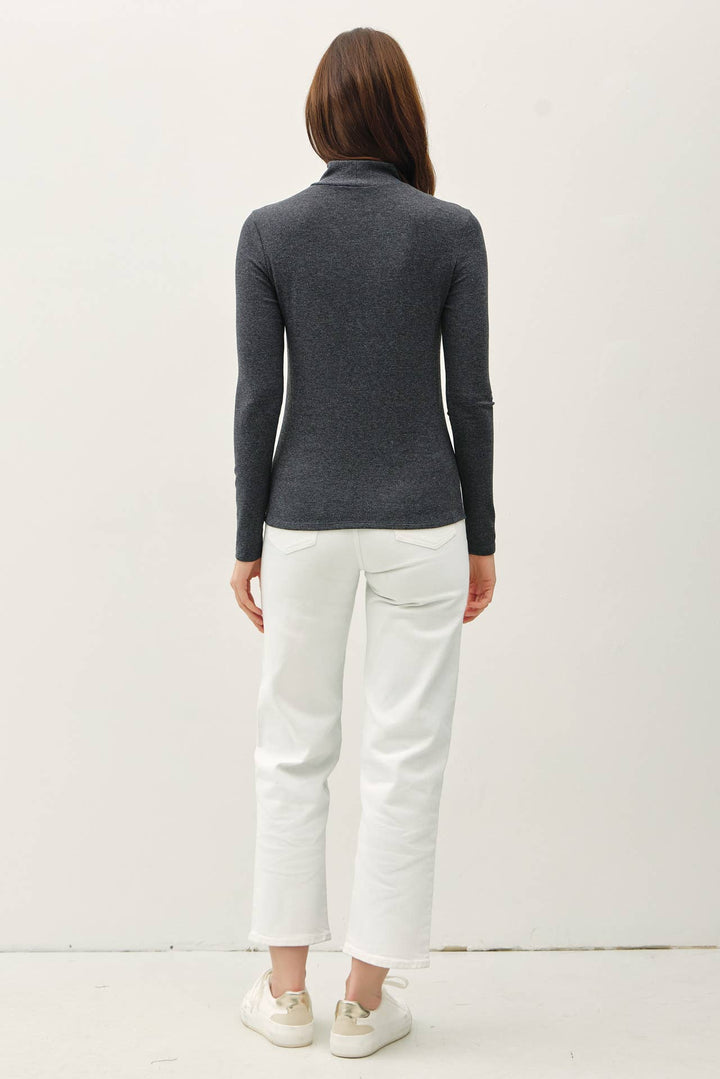 Turtleneck Knit Top