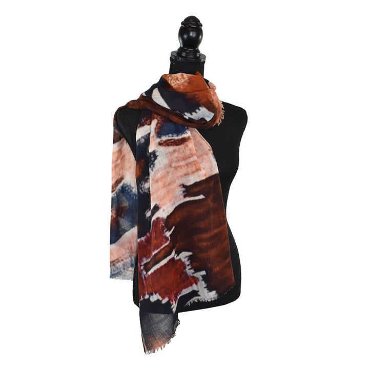 Nairobi Abstract Matty Wool Scarf