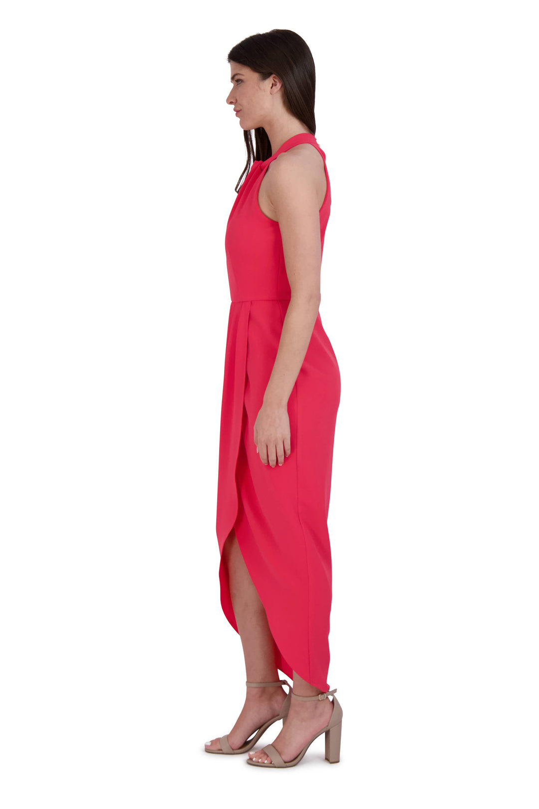 Julia Jordan Knot Neck Maxi Dress