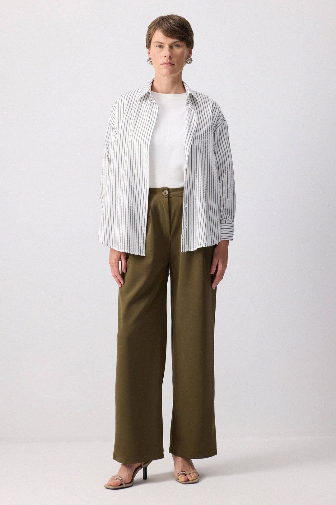 High Waist Viscose Palazzo Pants