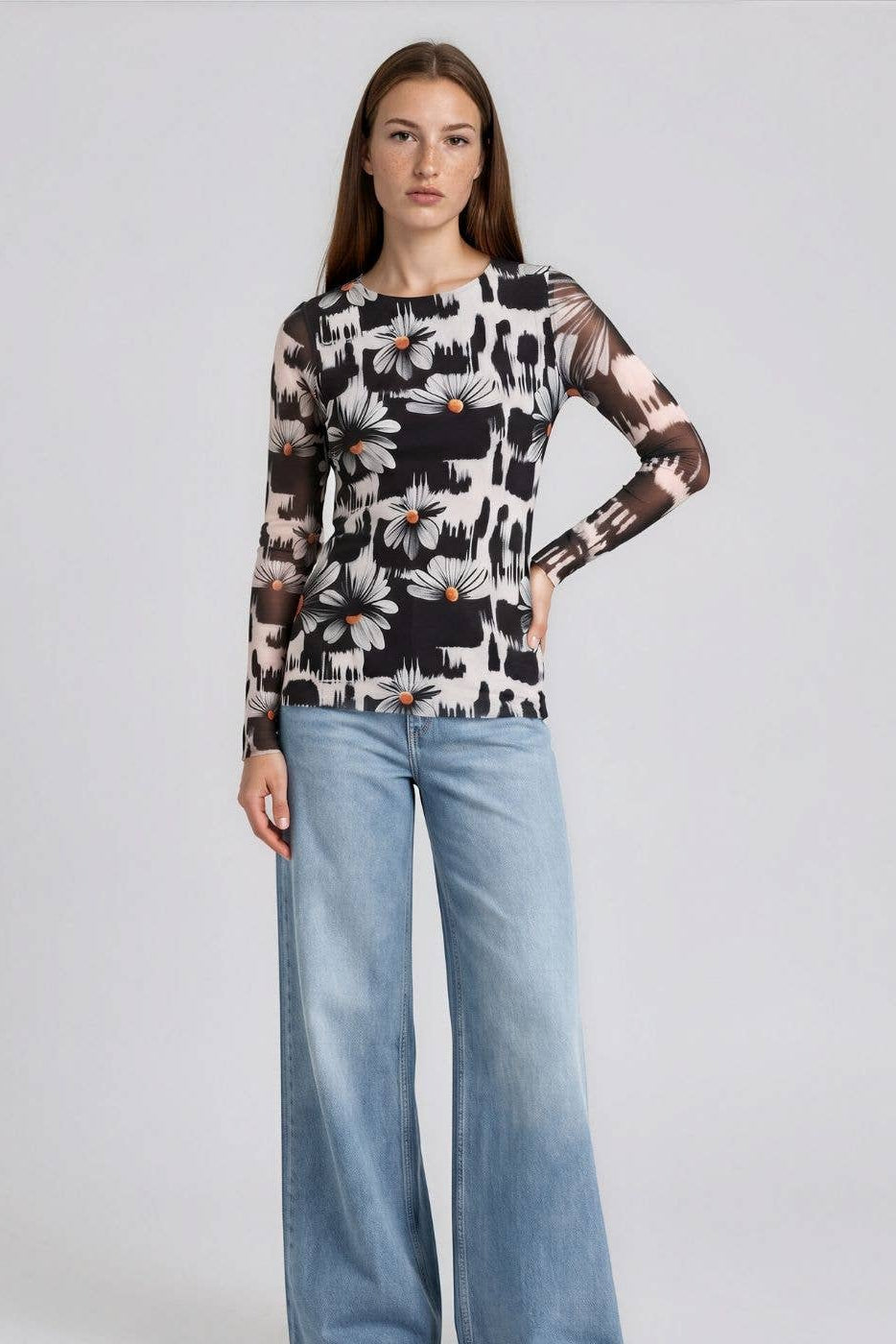 Crazy Daisy - Florence Double Sheer Top