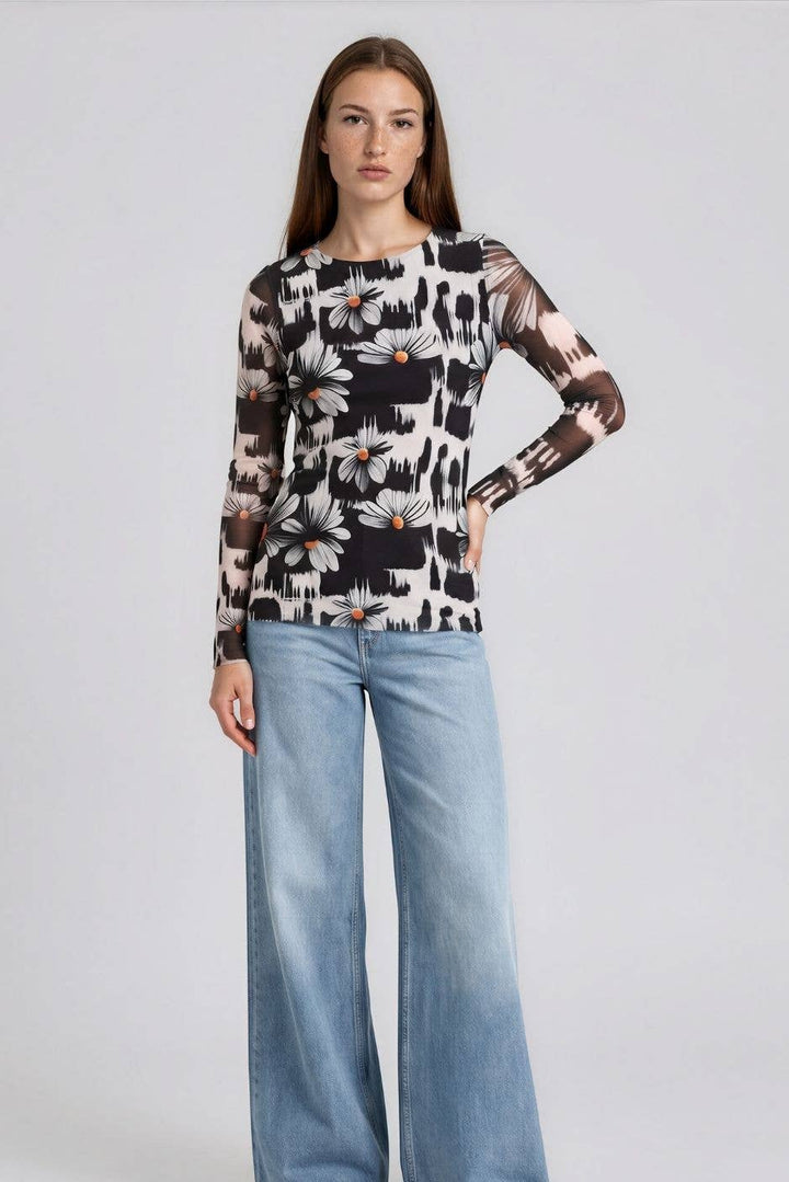 Crazy Daisy - Florence Double Sheer Top