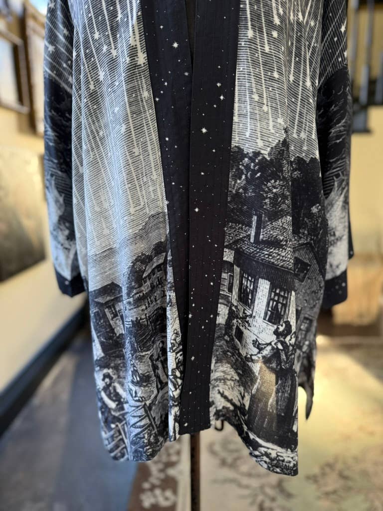 The Stargazer Matineé Duster (mid-length) w/ Celestial Print