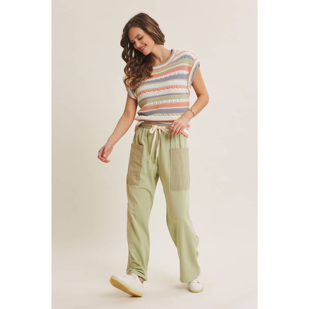 Easy Breezy Made For Laid Back Days Stripe Sweater Vest