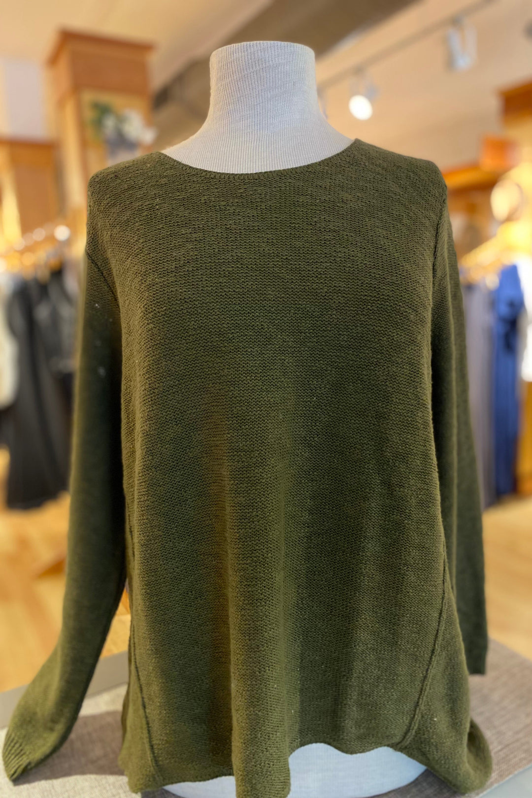 The Ultimate Cotton Sweater - Hi Low Slub Crew