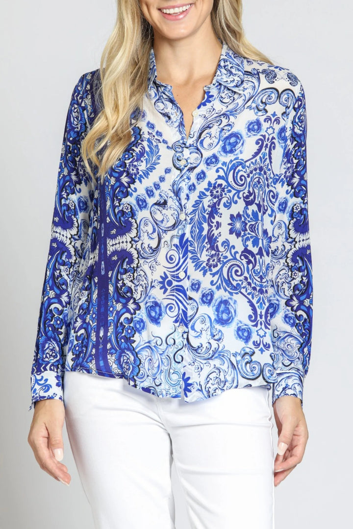 Button-up With Roll-up Sleeve
