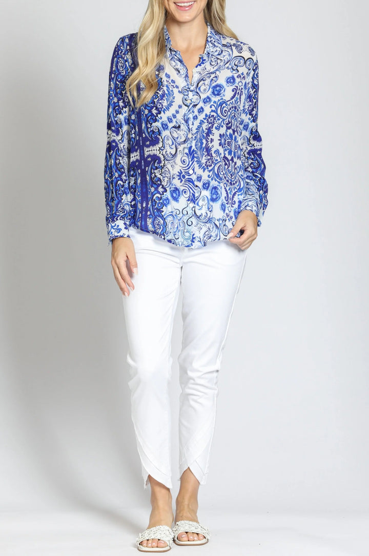 Button-up With Roll-up Sleeve
