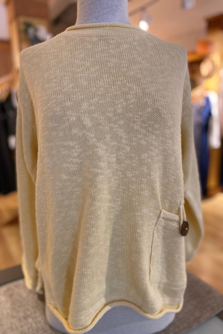 The Ultimate Cotton Sweater - Crop Pocket Roll Neck