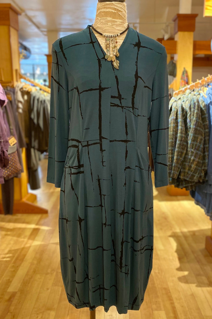 Arthouse Grid Cocoon Dress