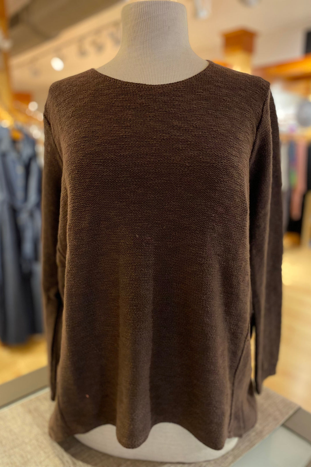 The Ultimate Cotton Sweater - Hi Low Slub Crew