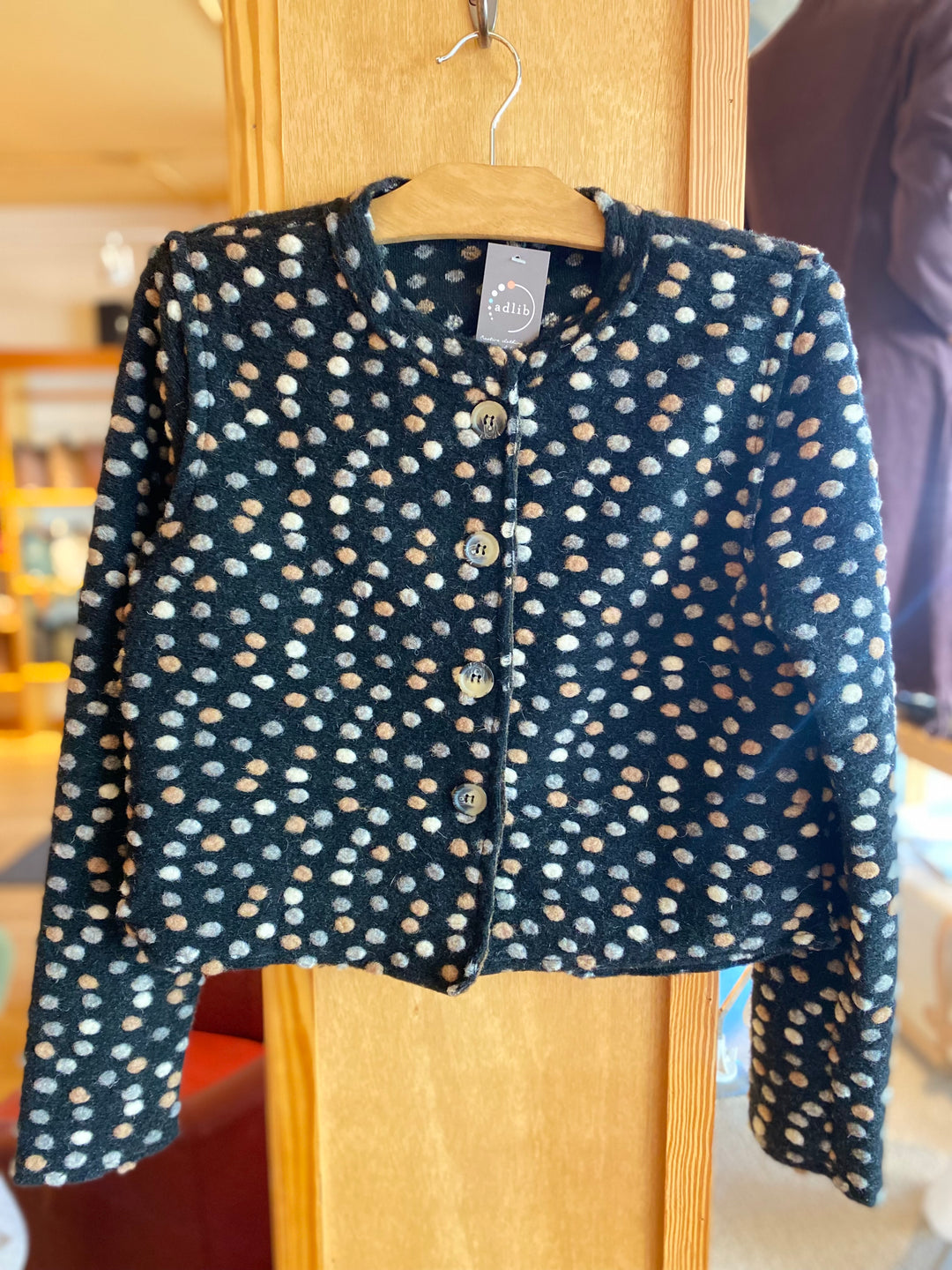 Dots Crop Wool Jacket