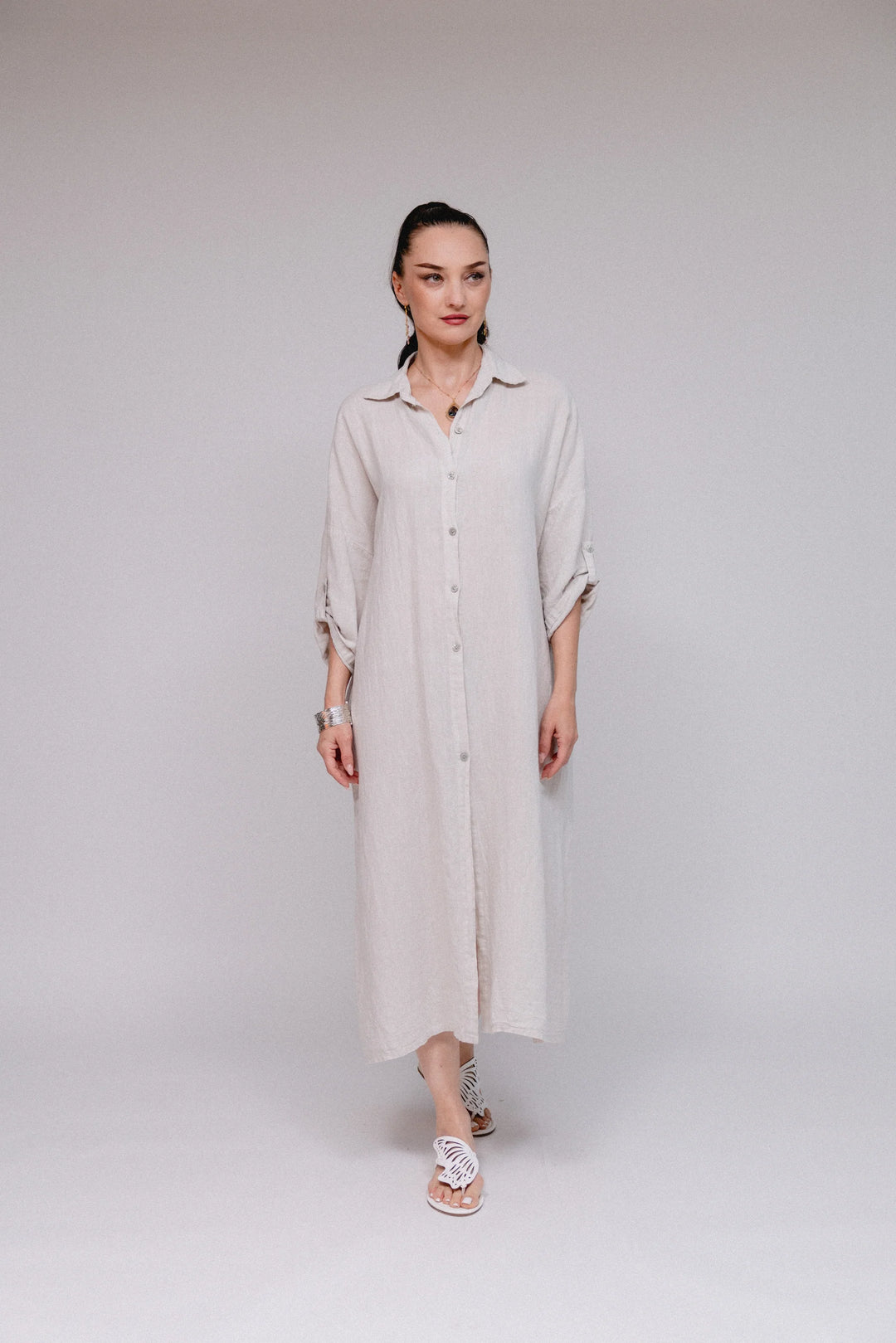 Button Down Maxi Dress