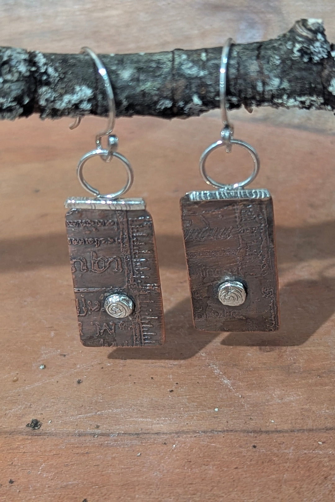 Etched Panels Earrings