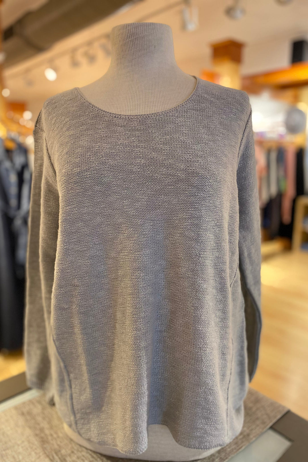 The Ultimate Cotton Sweater - Hi Low Slub Crew