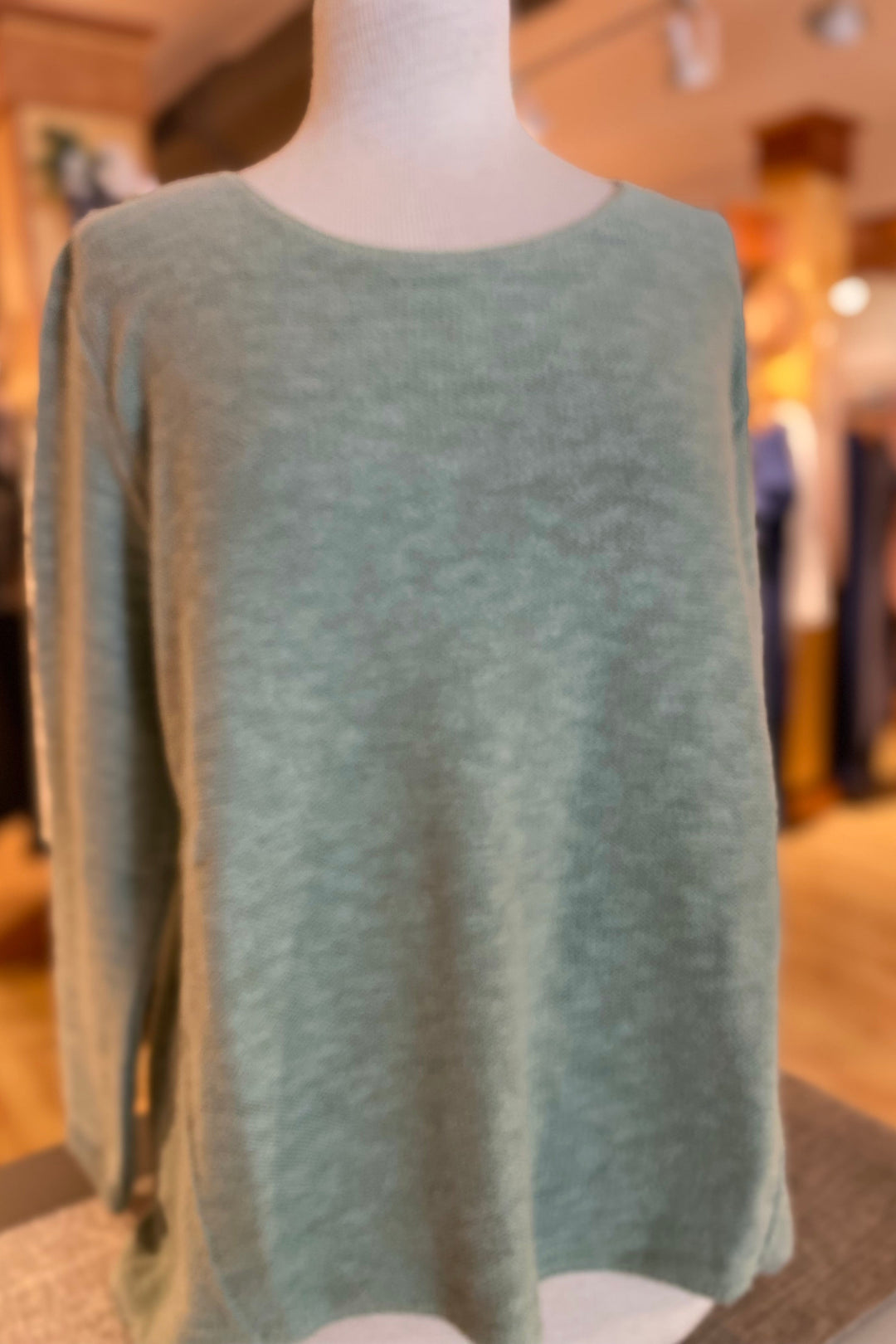 The Ultimate Cotton Sweater - Hi Low Slub Crew