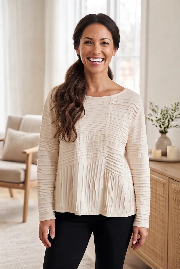 Ripple Effect Seamed Tee