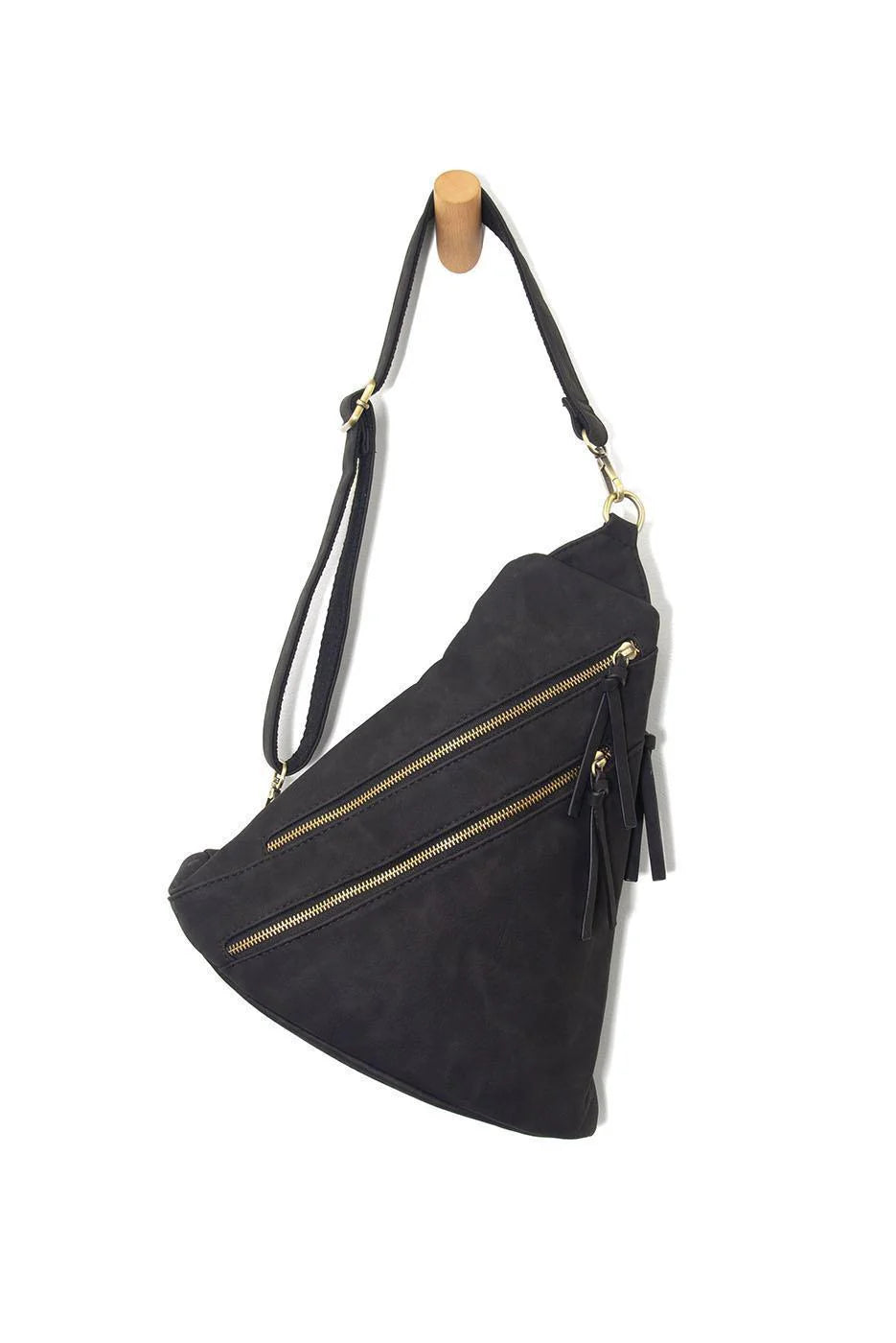 Brushed Peyton Double Zip Convertible Sling/Backpack