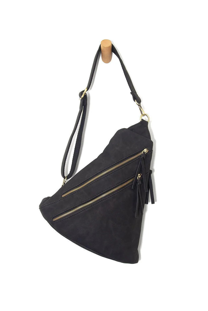 Brushed Peyton Double Zip Convertible Sling/Backpack