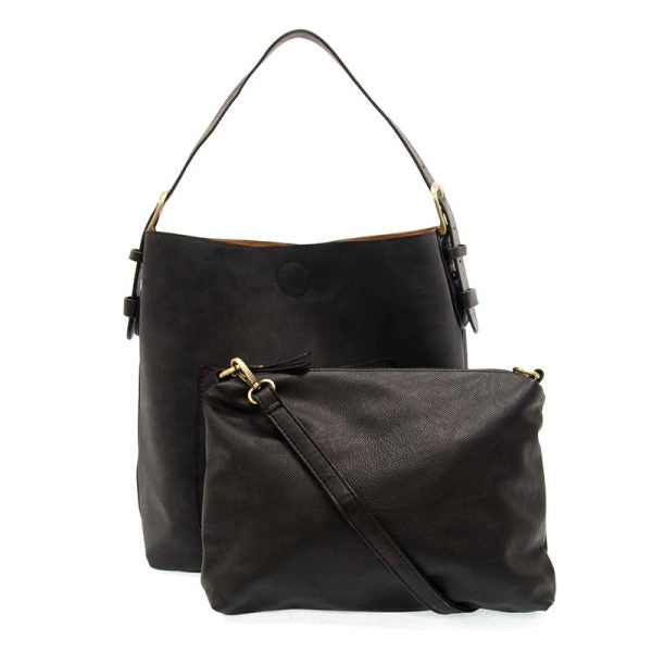 Rich Faux Suede Hobo Handbag