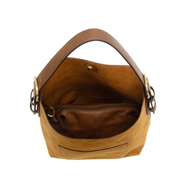 Rich Faux Suede Hobo Handbag