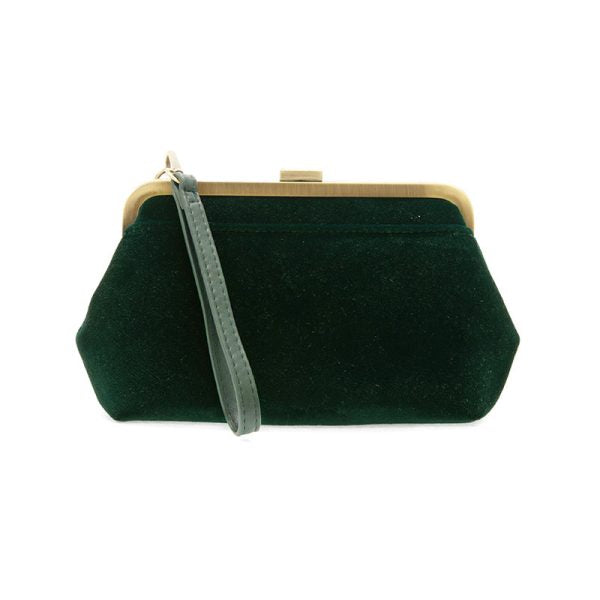 Velvet Vivie Frame Lock Crossbody Convertible Wristlet