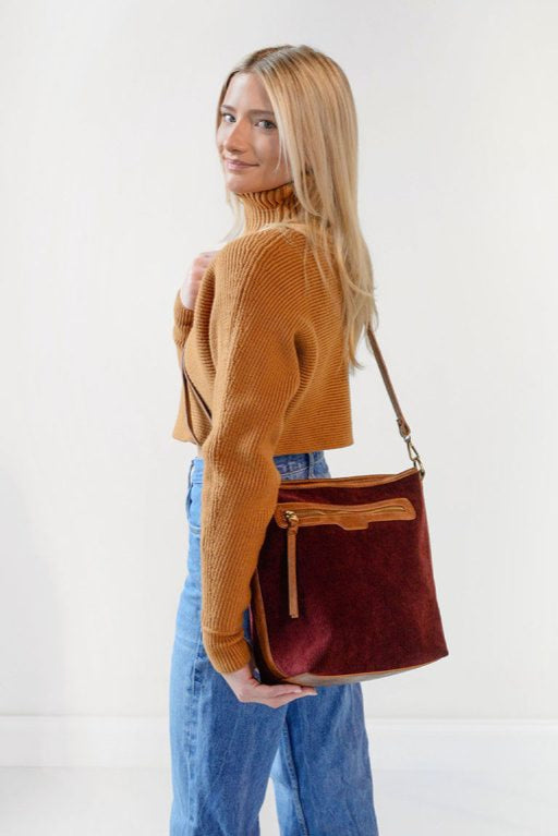 Corduroy Silas Bucket Crossbody