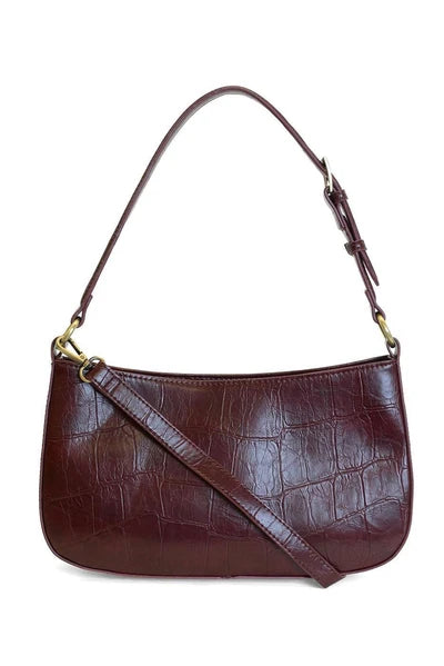 Erin Faux Croc Hobo
