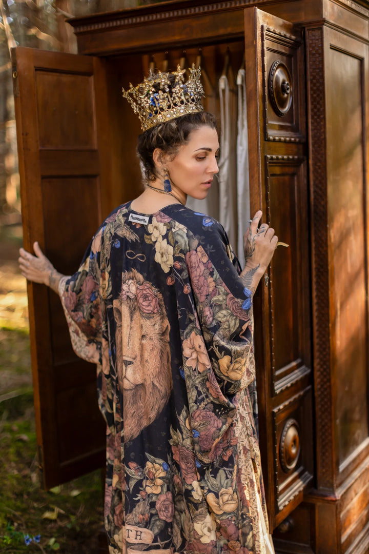 Lionheart Bohemian Goddess Starduster Kimono with botanicals