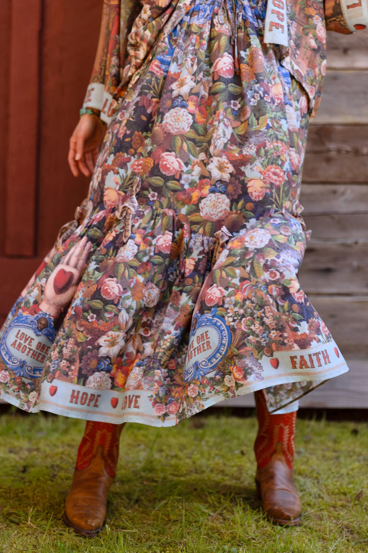 Love Language Atelier Skirt w/ Floral Print