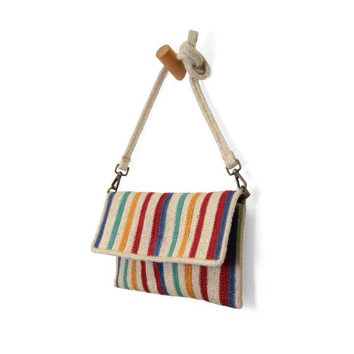 Multi Striped Moxie Jute Crossbody