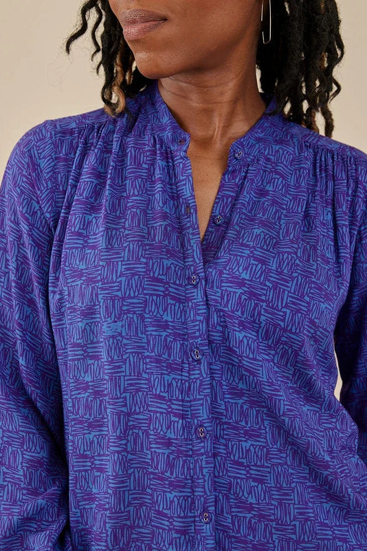 Stella Top Violet Scribble Modal