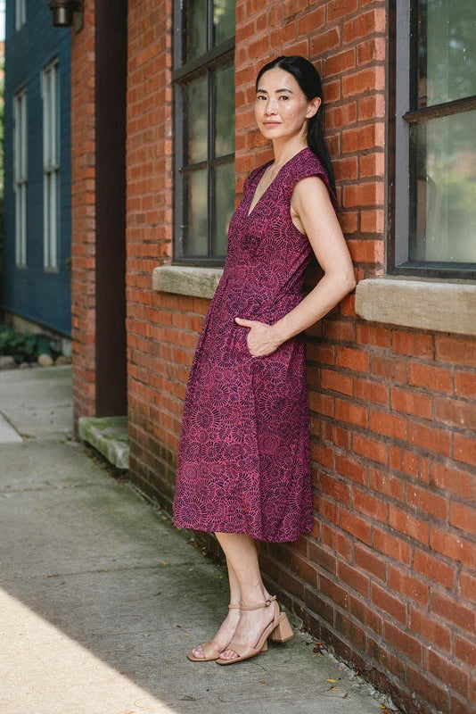 Lucille Dress Soft Fuschia Rays