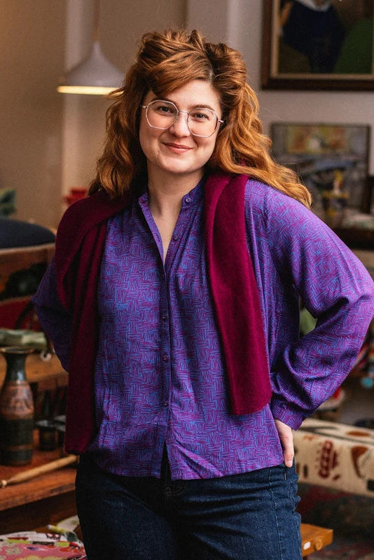 Stella Top Violet Scribble Modal