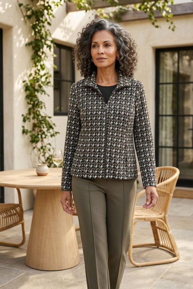 Luxe Ponte Print Madison Jacket