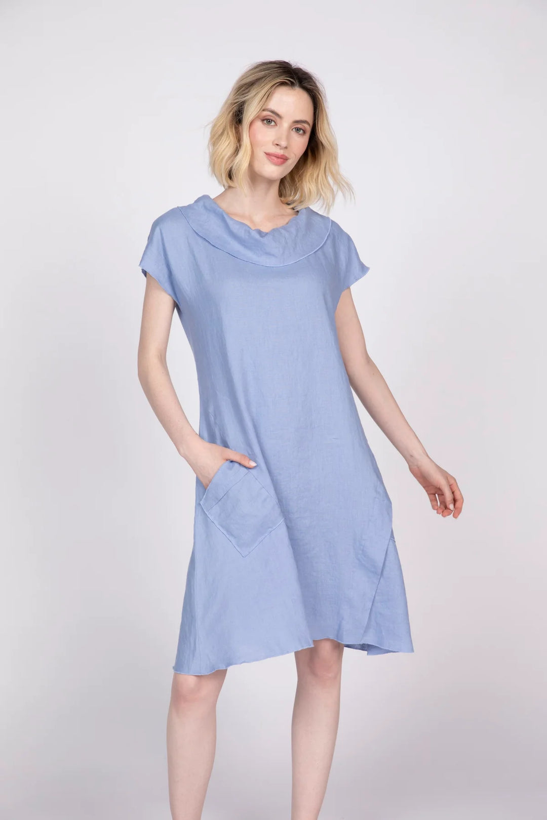Olivia's Flax Solid Impress Dress