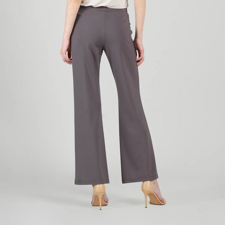 Rayon-Ponte Knit Loose Leg Pocket Pant
