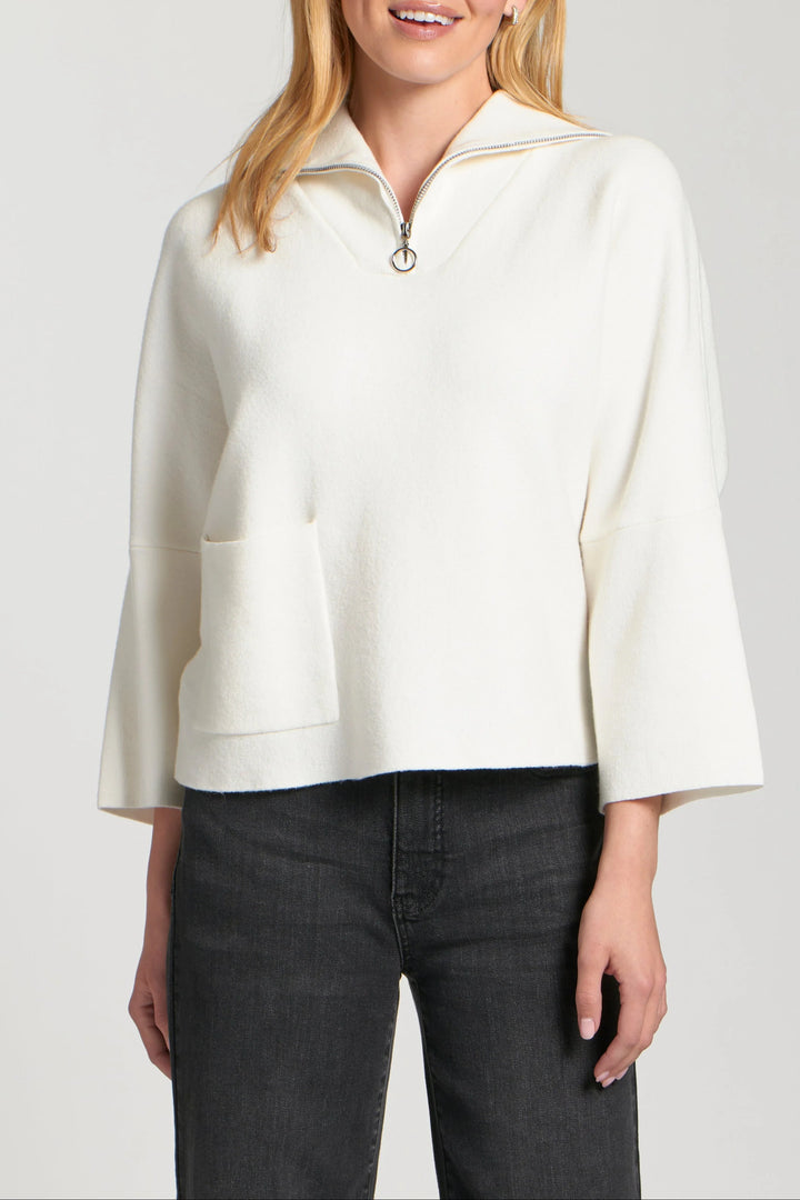 Winter White Easy Pullover