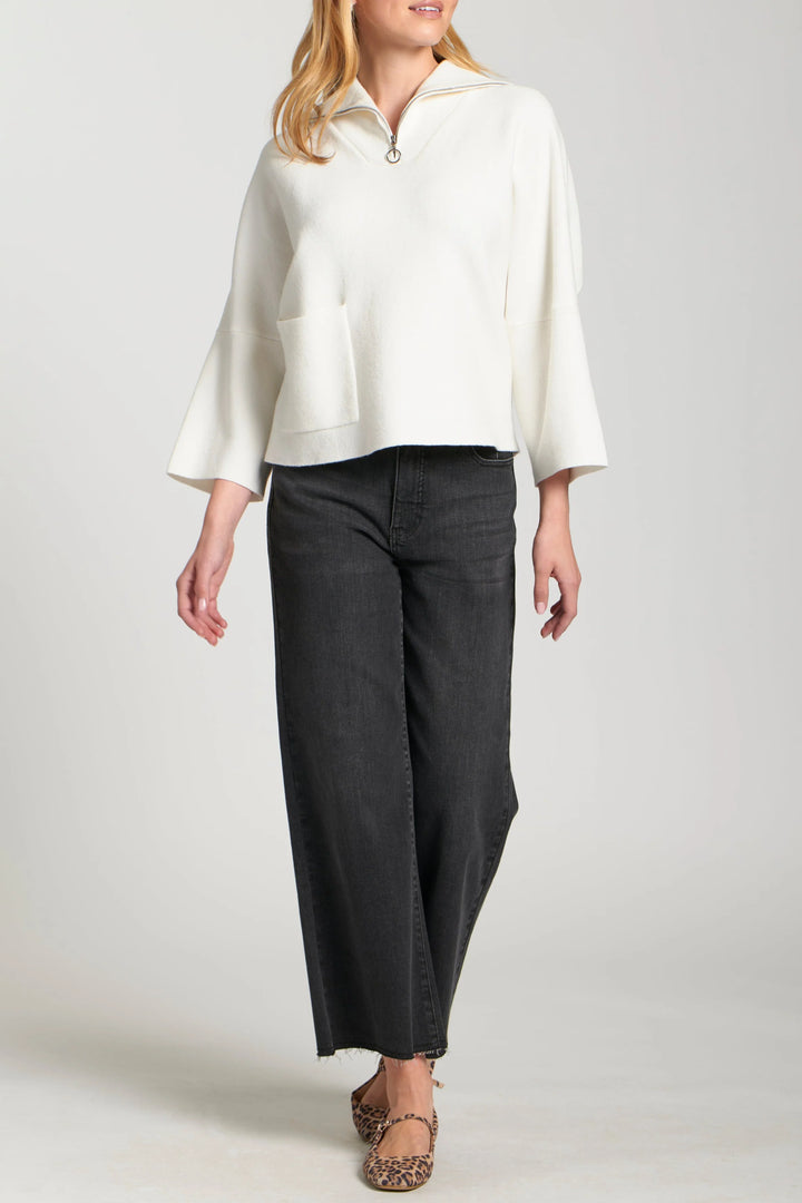 Winter White Easy Pullover