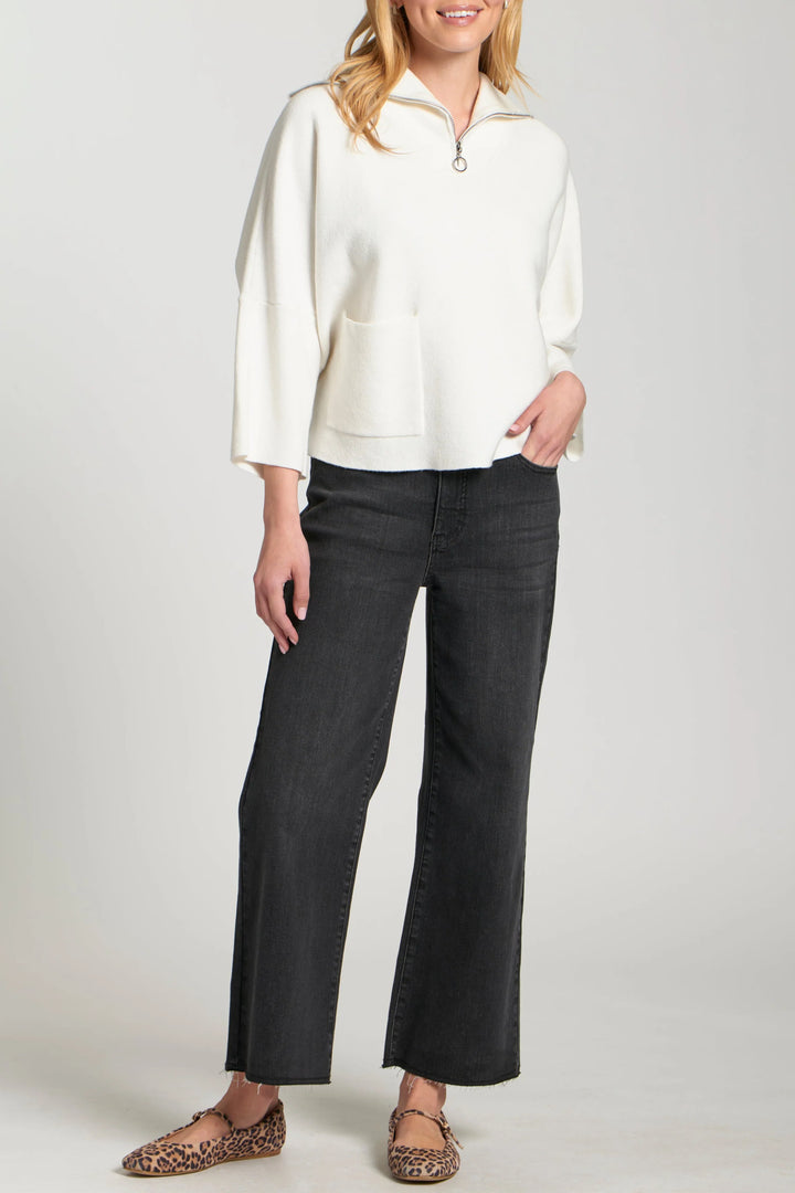 Winter White Easy Pullover