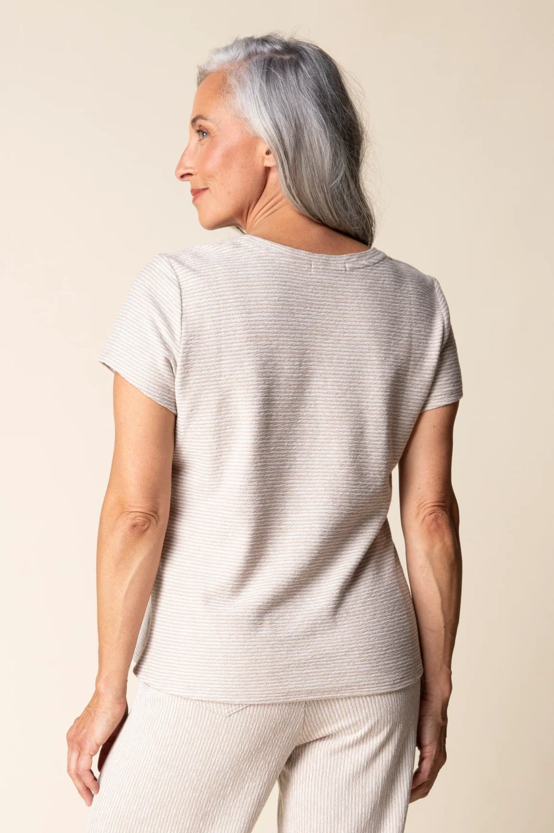 Pasadena Knit Stripe Tee