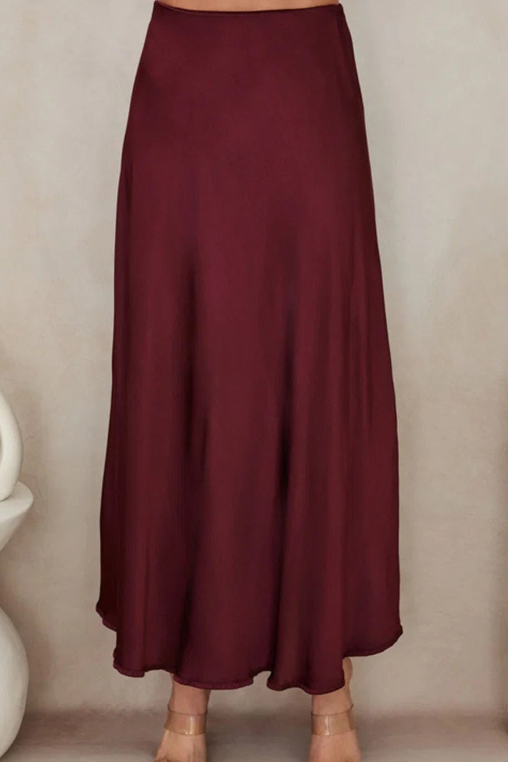 Silky Viscose Slip Skirt