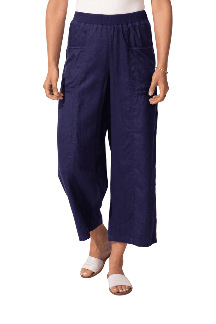 Lake Linen Beach Flood Pant