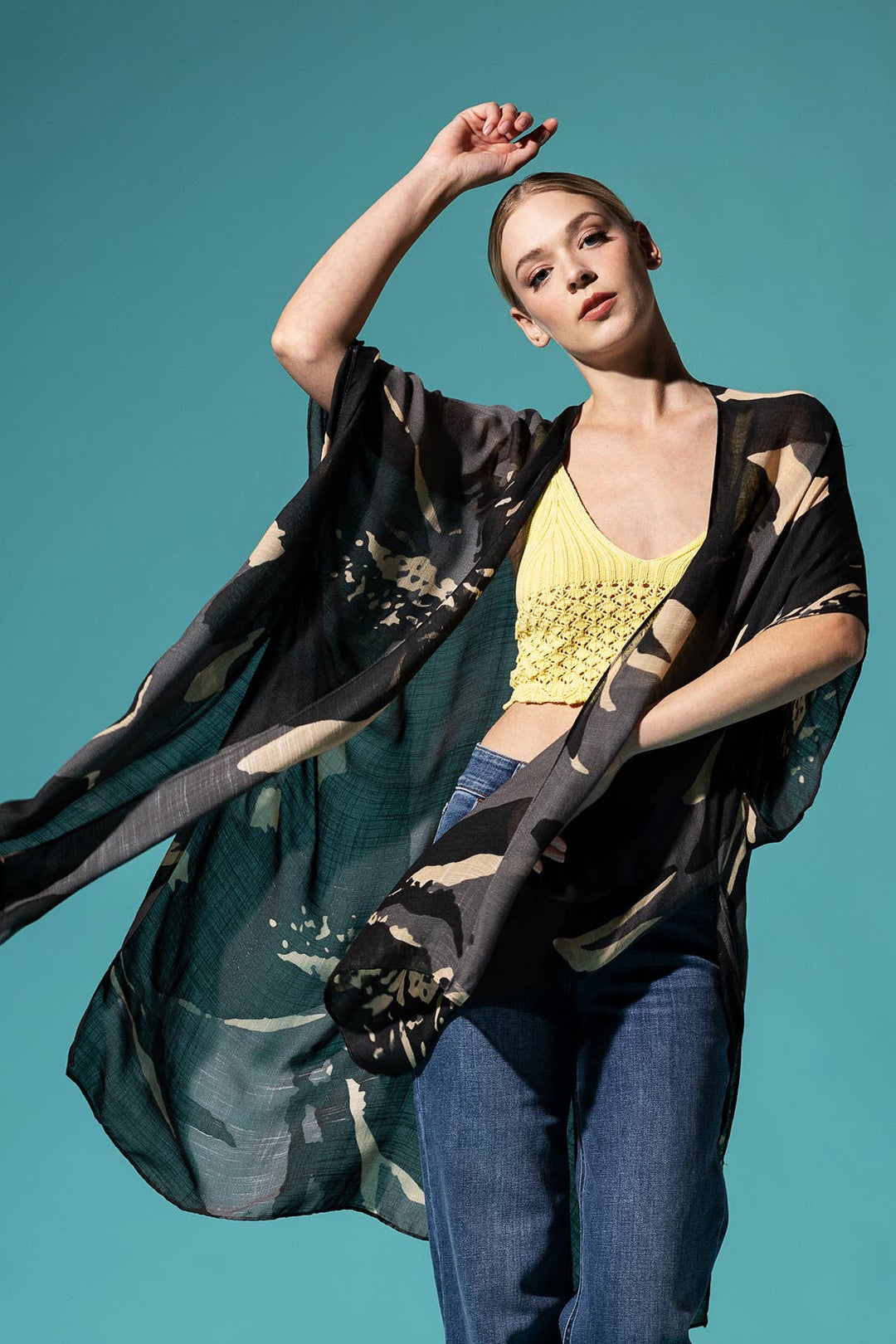 Sweeping Floral Kimono