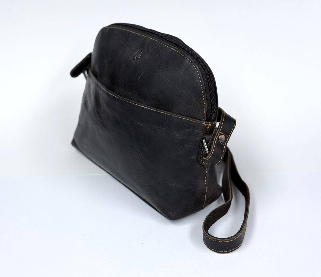 Leather Shoulder Bag - Honey