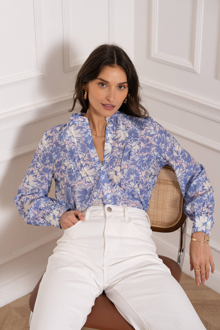Thea Printed Blouse Shirt