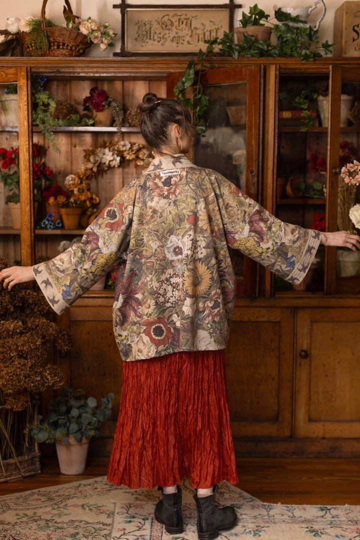Golden Hour Fleece Cottage Cardigan Kimono Jacket