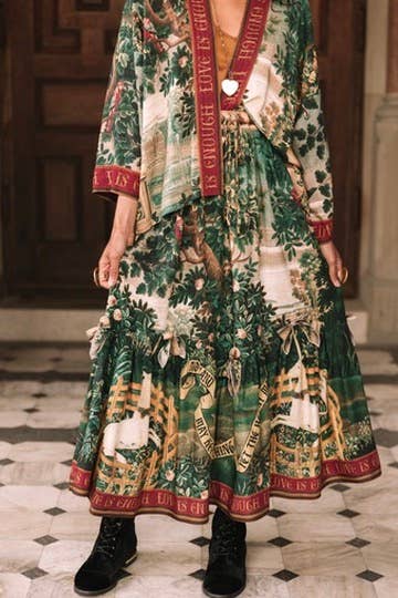 Wildheart Atelier Skirt w/ Pockets, Tassles & Unicorn