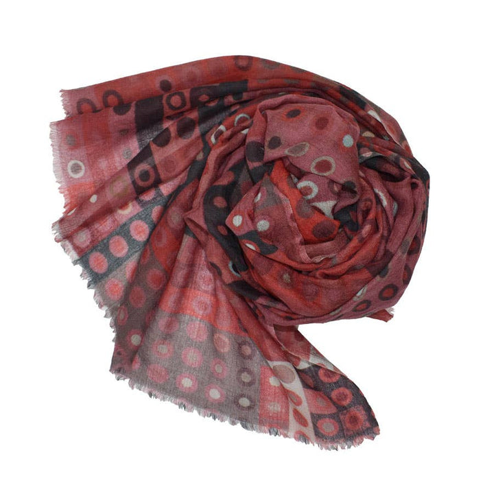 Speckled Wood Dotted Wool Scarf