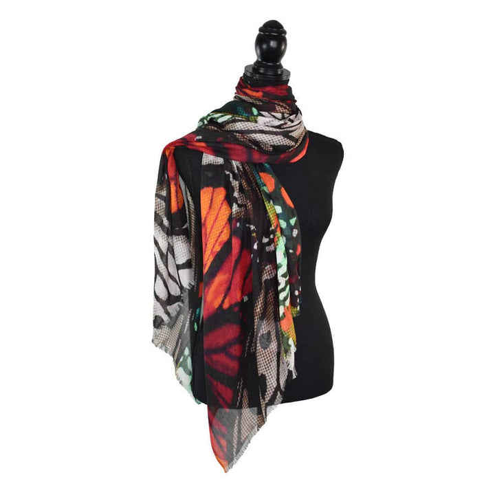 Macheros Abstract Butterfly Scarf
