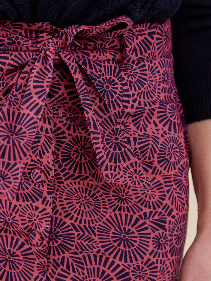 Belinda Button Skirt Soft Fuschia Rays